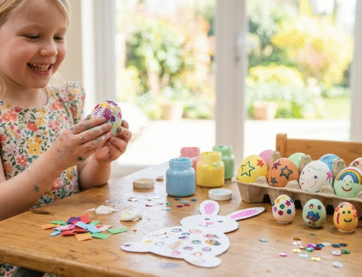 CREATION PANIER DE PAQUES & CHASSE AUX OEUFS