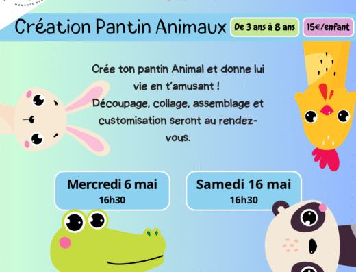 ATELIER ENFANT : CREER TON PANTIN