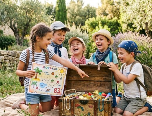 LES ANNIVERSAIRES RECREA-KIDS : GONFLABLE CHASSE AU TRESOR ET ATELIER CREATIF