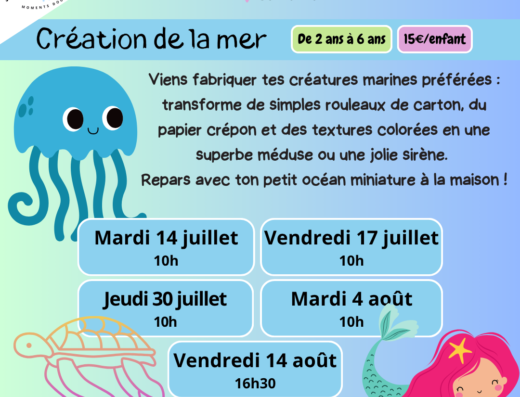 ATELIER PARENT-ENFANT : CREATION DE LA MER